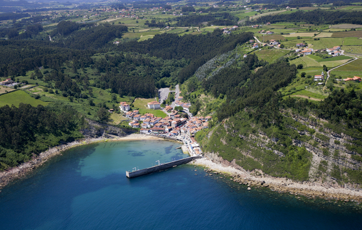 Vista panorámica de Tazones