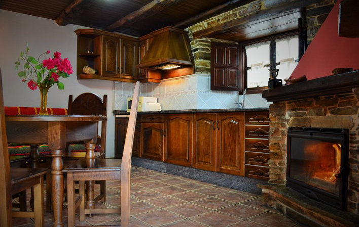 Apartamento rural Freixe I cocina