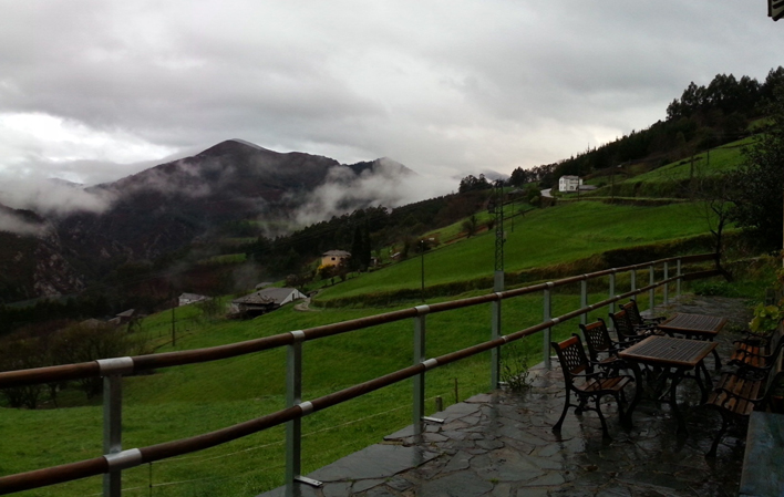 Vistas desde el albergue de Serandinas