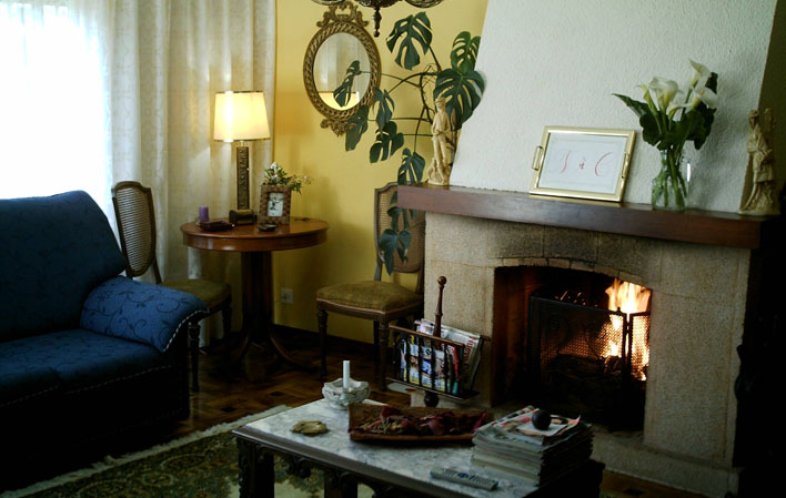 Salón de la vivienda vacacional Casa Capra