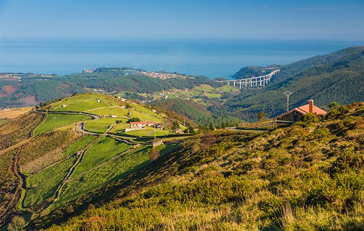 La costa de Cudillero desde Brañaseca